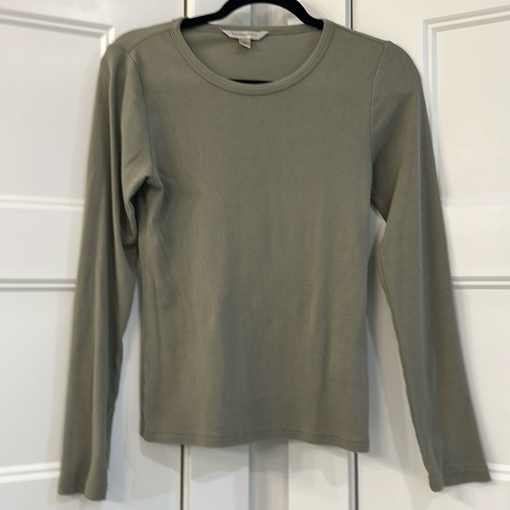 Banana republic long sleeve ribbed crewneck